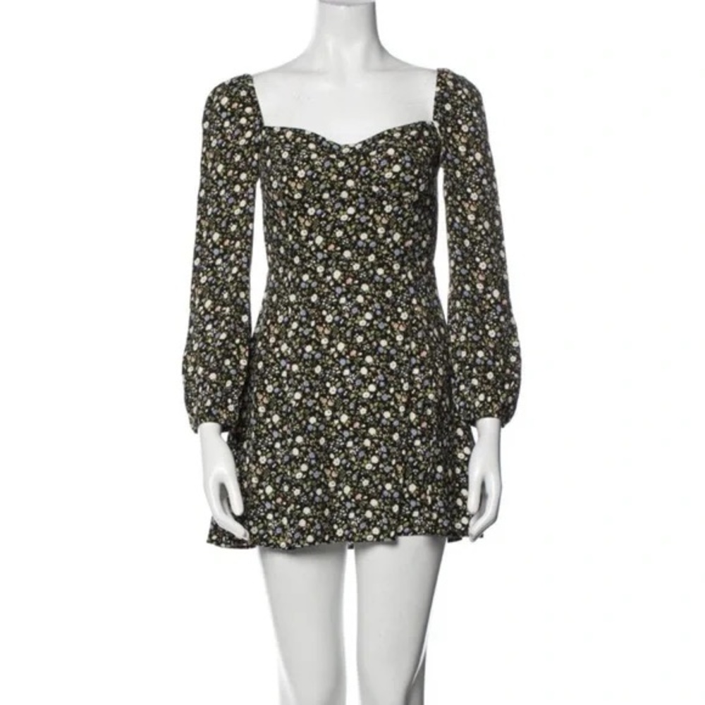 Reformation Remi Mini Dress in Floral Viscose